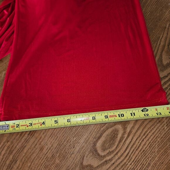 Lucy Diamonds Women's 3X Red Romper Jumpsuit Fair to Good Condition - Picture 5 of 10
